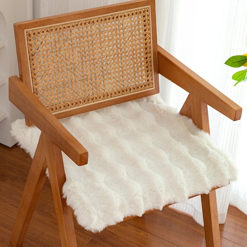 Cushion Plush Winter Chair Cushion Office Long-sitting Butt Cushion Dining Chair Cushion Stool Cushion Butt Cushion Chair Cushion Thickened