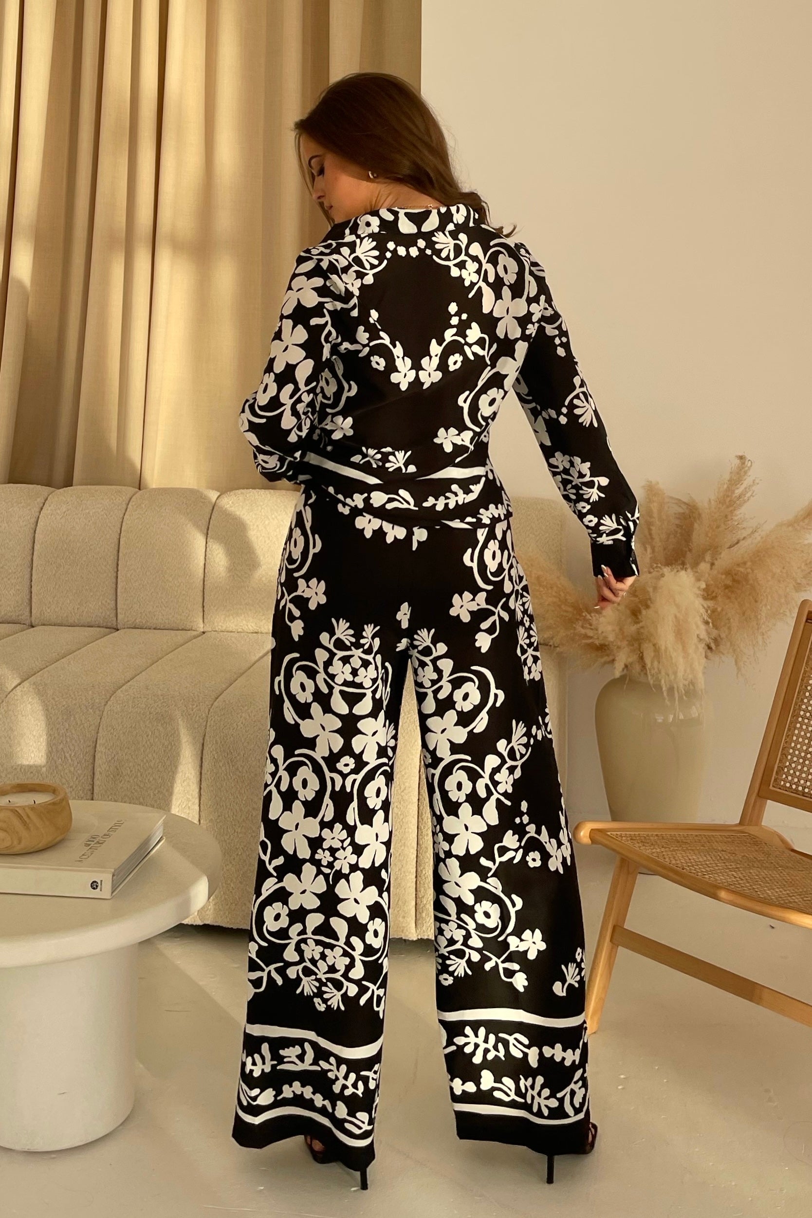 Esti Monocrome Shirt and Trouser Co-ord Set