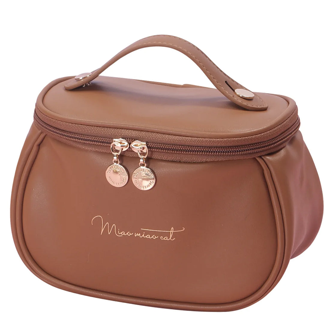 PU Leather Travel Makeup Bag