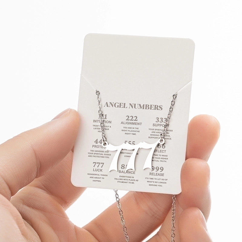 Retro Letter 201 Stainless Steel 18K Gold Plated Plating Stainless Steel Necklaces
