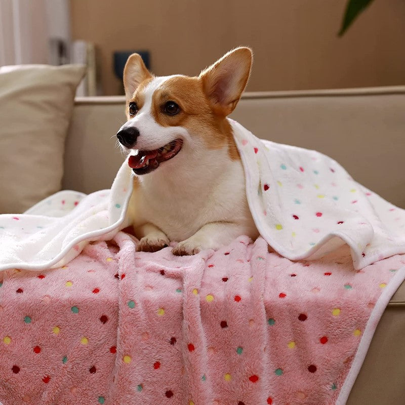 1 Pack 3 Blankets Super Soft Fluffy Premium Fleece Pet Blanket