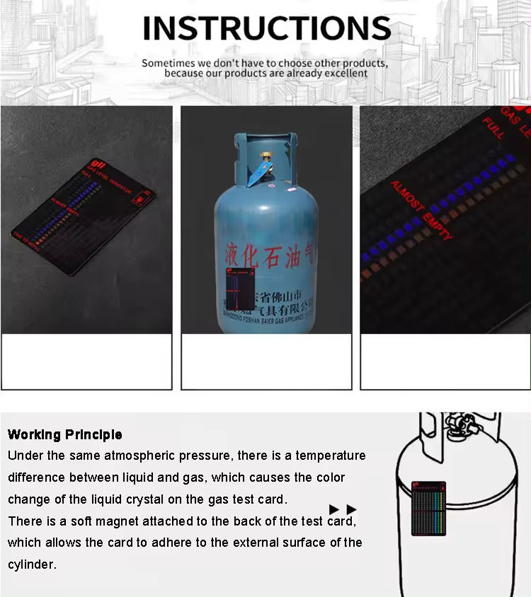 MAGNETIC THERMOMETER GAS TANK LEVEL INDICATOR