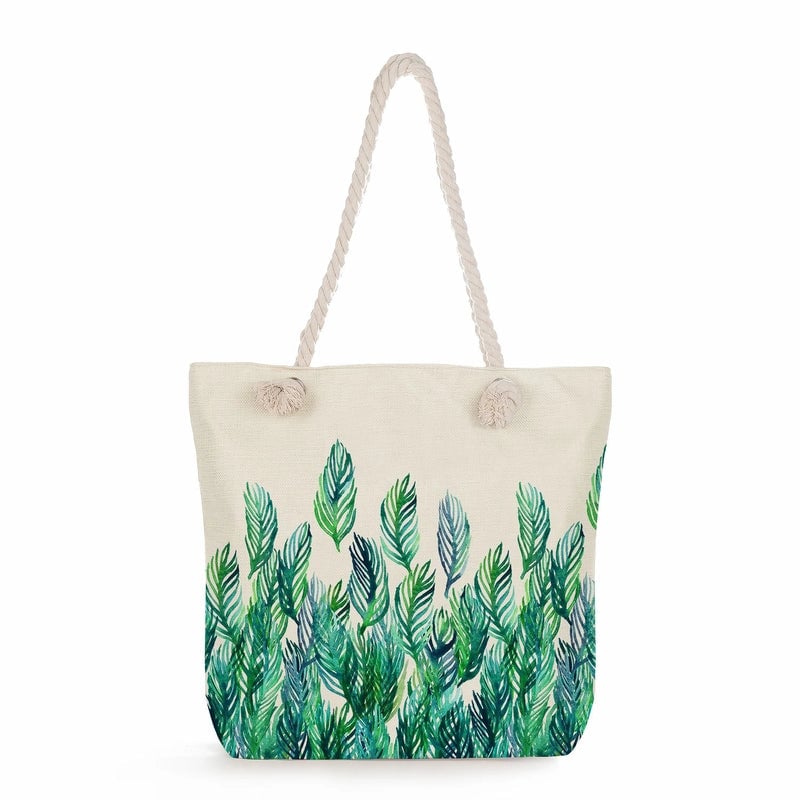 Women's Medium Linen Flower Vintage Style Classic Style Square Zipper Shoulder Bag