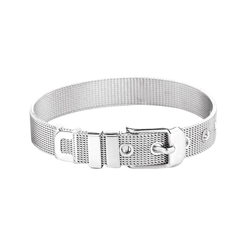 Retro Gold-plated Mesh Strap Titanium Steel Bracelet