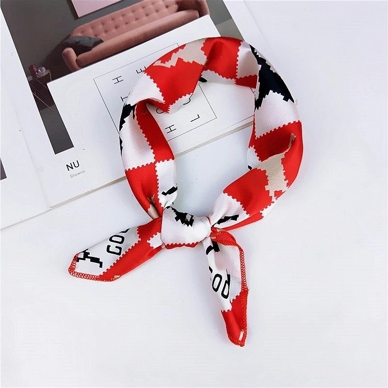 New Spring And Autumn Summer Small Silk Scarf Small Square Towel Women's Professional Variety Decorative Printed Scarf Scarf