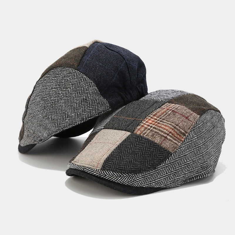 Unisex Retro Sweet Lattice Curved Eaves Advance Hats