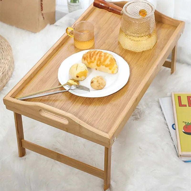 BAMBOO BED TABLE TRAY