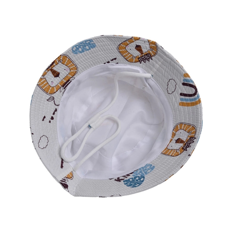 Children Unisex Casual Minimalist Dinosaur Flower Printing Bucket Hat