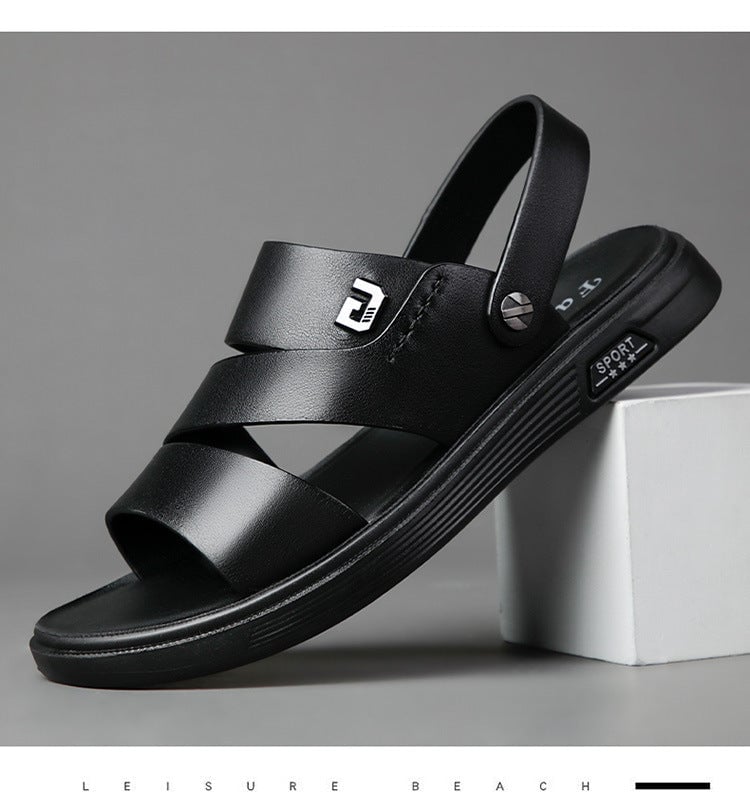 Men's Breathable Leather Casual Sandals