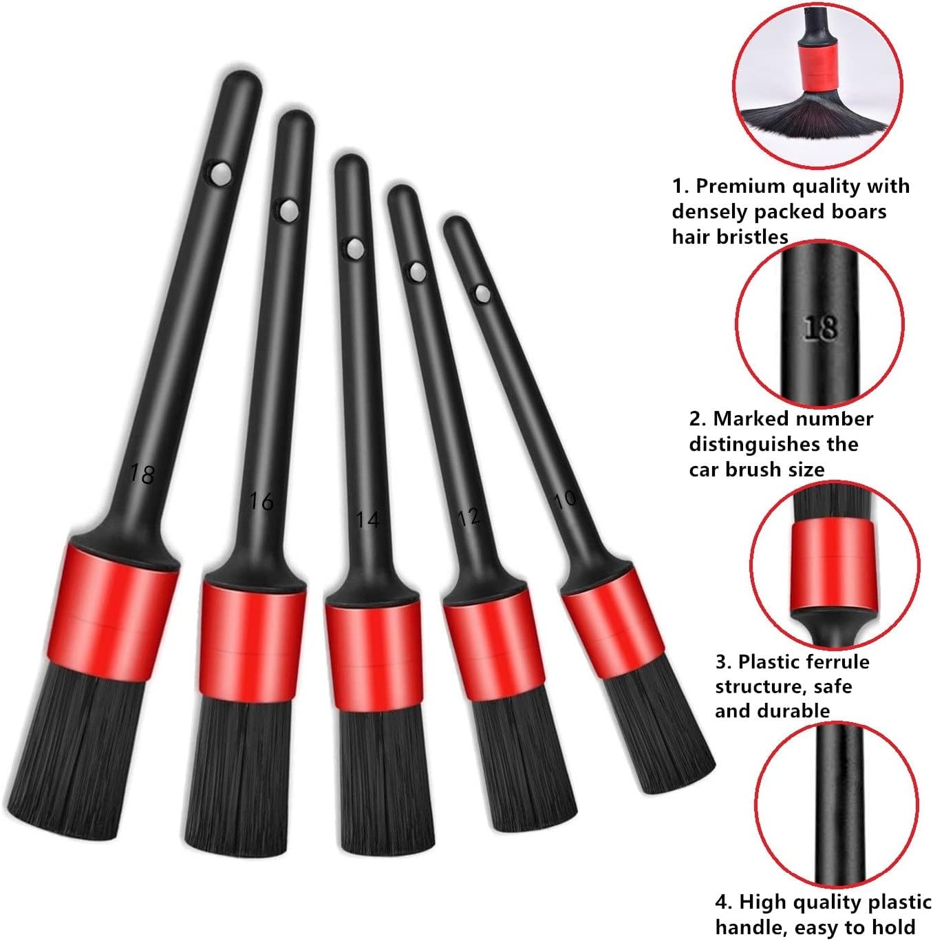 CAR DETAILING BRUSH SET
