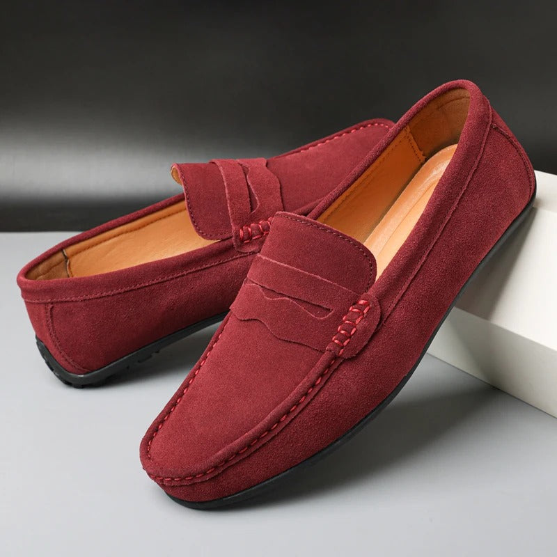 Sleek Suede Loafers