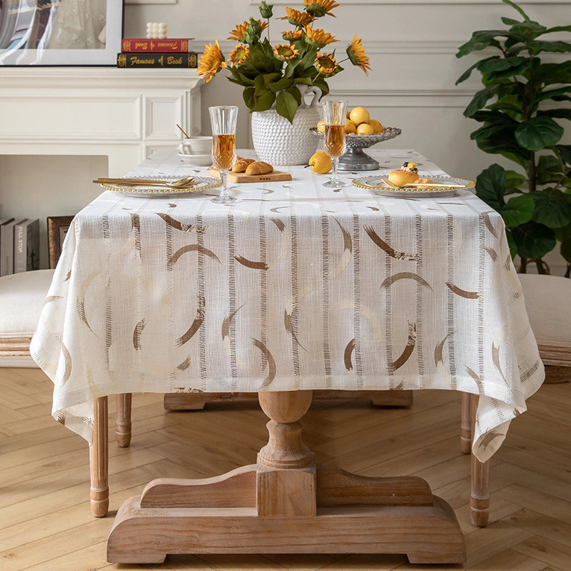 Elegant  Plant Polyester Tablecloths