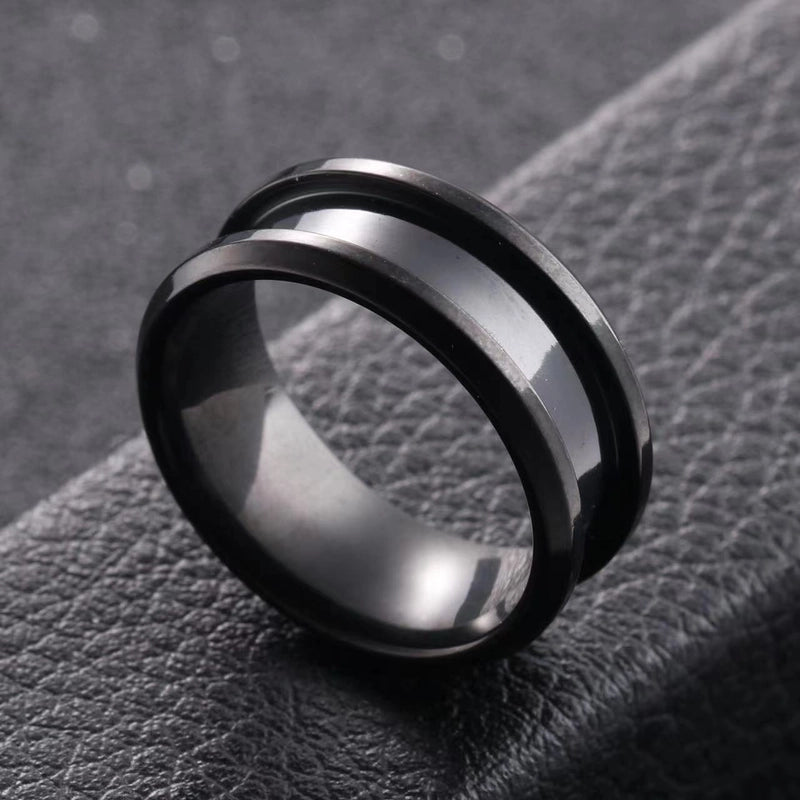 Minimalist Geometric Stainless Steel Rings