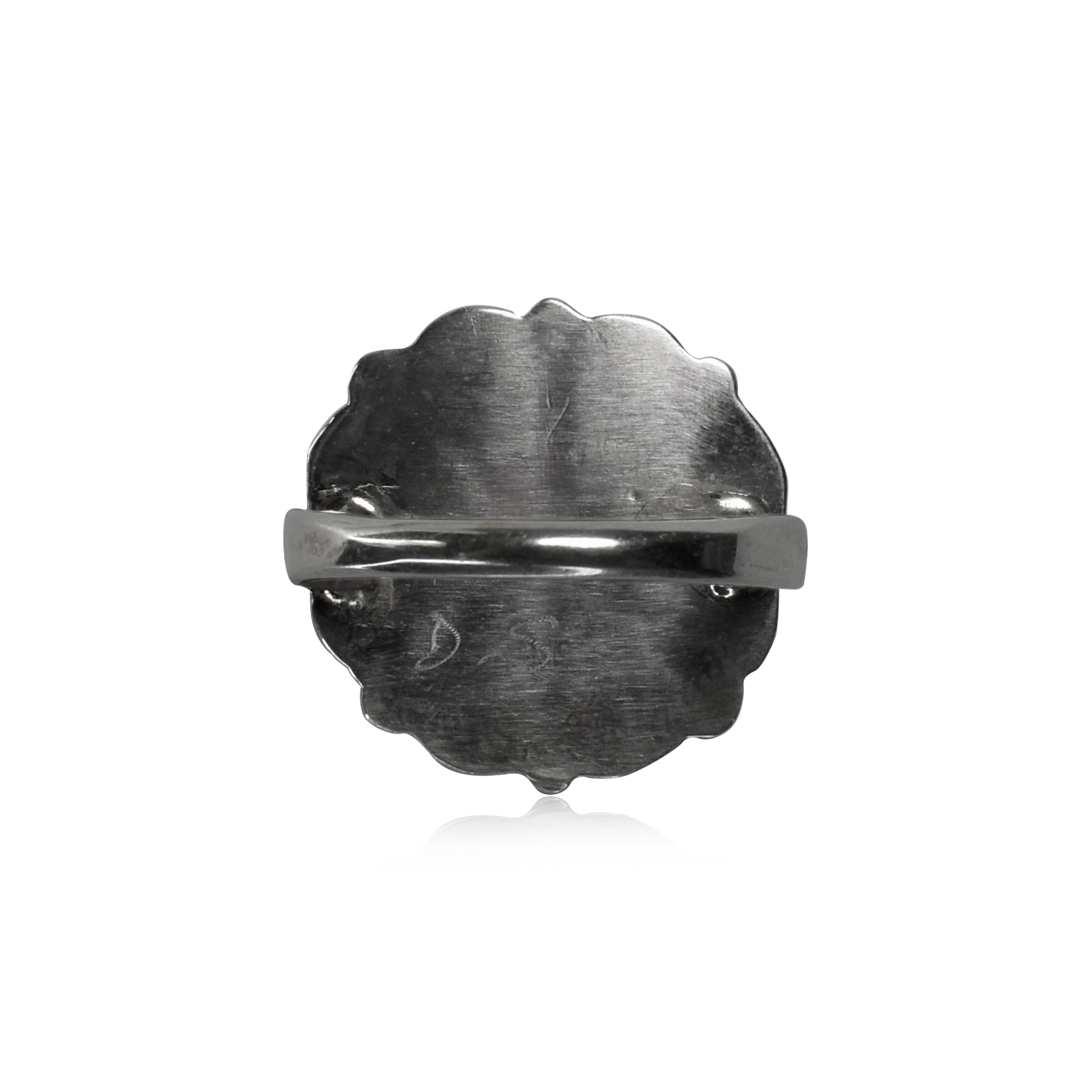 Pink Mussel Flower Inlay Ring
