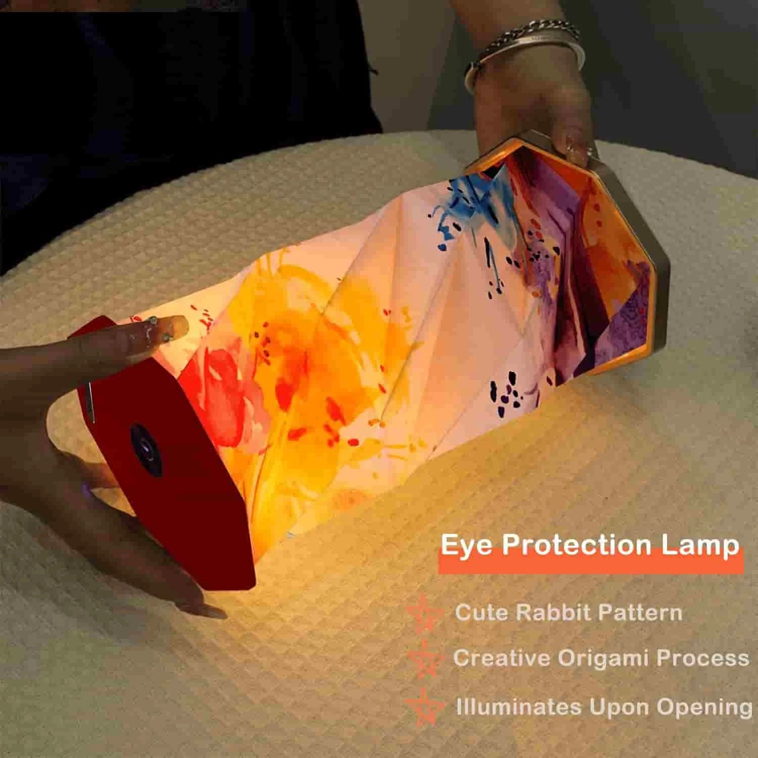 Touch Sensor Foldable Paper Book LED Lamp