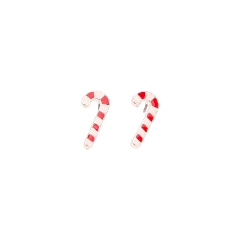 Fashion Santa Claus Christmas Socks Bell Epoxy Alloy Earrings