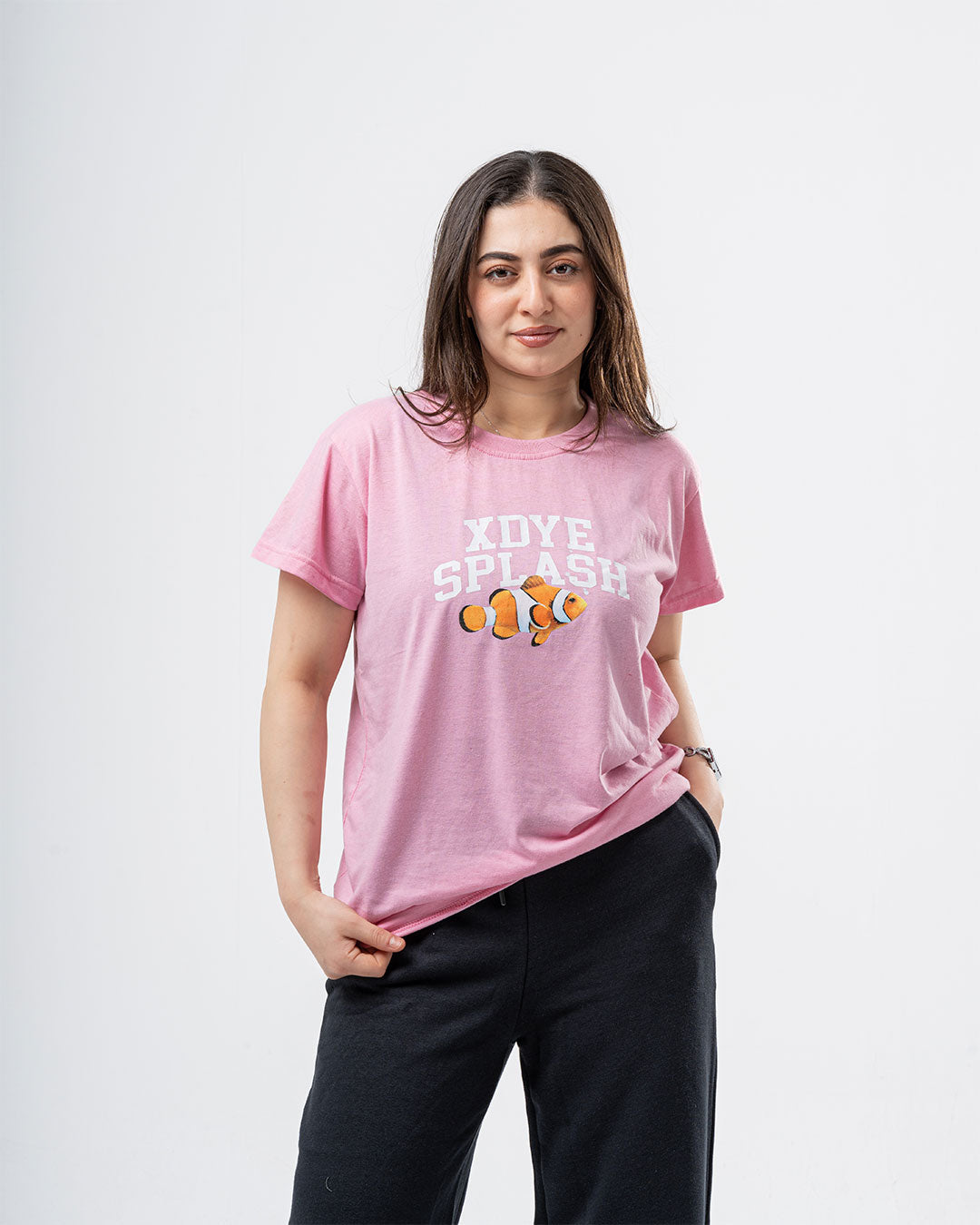 Fish Printed Womens Short Sleeve T-shirt