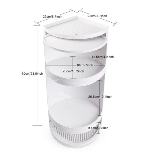 Wall Mounted Rotating Storage Cabinet