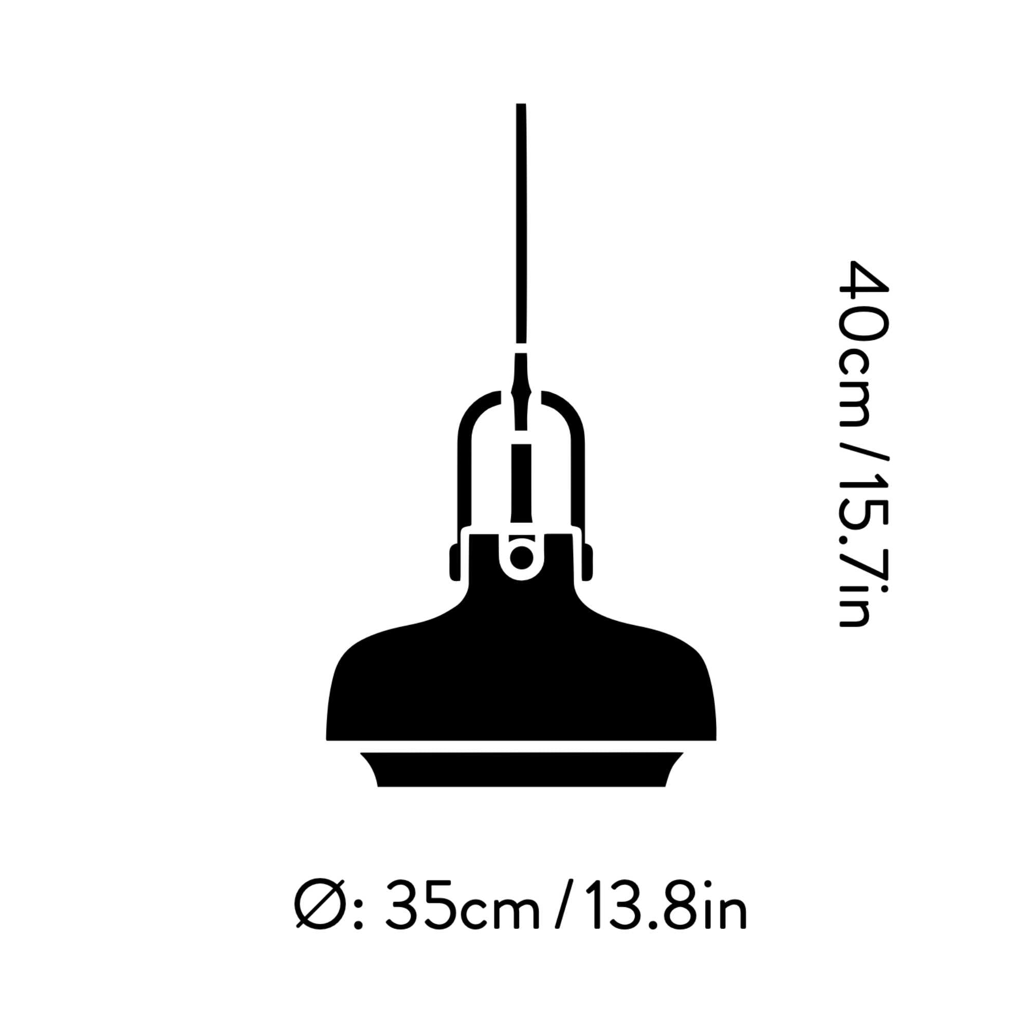 Copenhagen SC7 pendant lamp (?35cm). opal