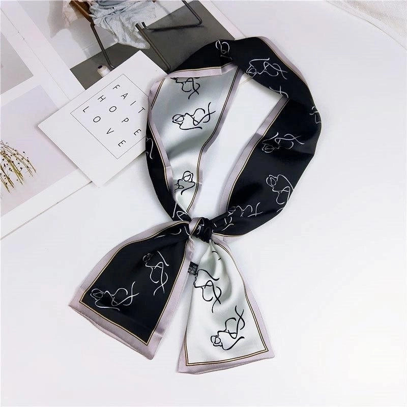 Fashion Double-sided Flat-length Long Scarf Scarf