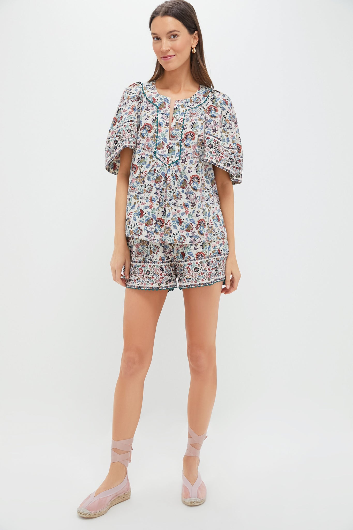 Cream Chintz Nova Shorts
