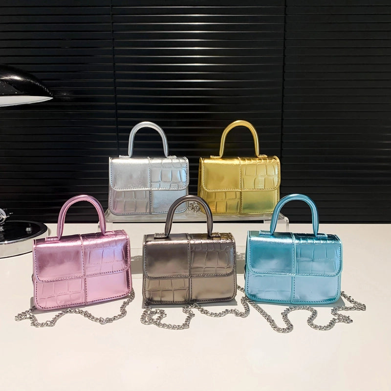 Candy Color Small Square Bag  Small Bag Fashion Portable Shoulder Messenger Bag
