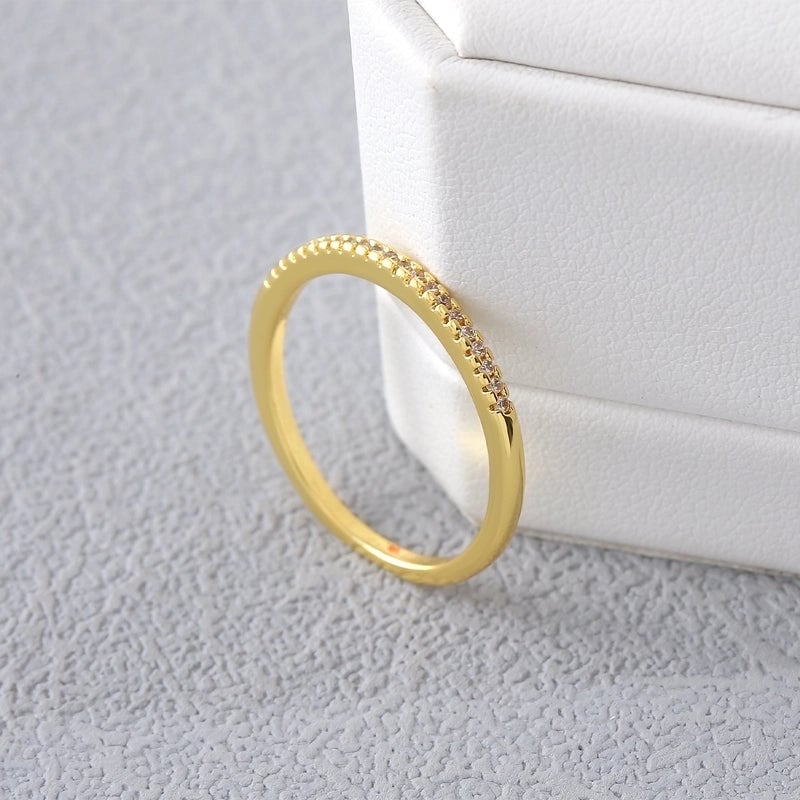 Copper 18K Gold Plated Gold Plated Plating Inlay Water Droplets Heart Shape Zircon Open Rings Rings