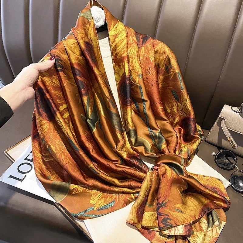 Fashion Silk Scarf (707 Main Color) Nhcj0164-707 Main Color