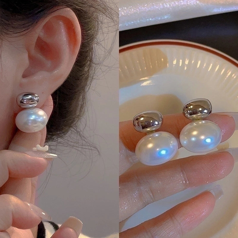 2 Pieces Fashion Heart Shape Flower Copper Beaded Plating Inlay Pearl Zircon Earrings Ear Studs 1 Pair