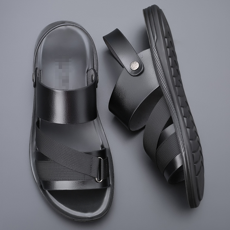 Abeerbajpai  shoes Flip-flops Men's Slippers New Summer Outdoor Casual Sandal Personality Outside Wear Sandals Male Open Toe Slip-on Slipper Shoes
