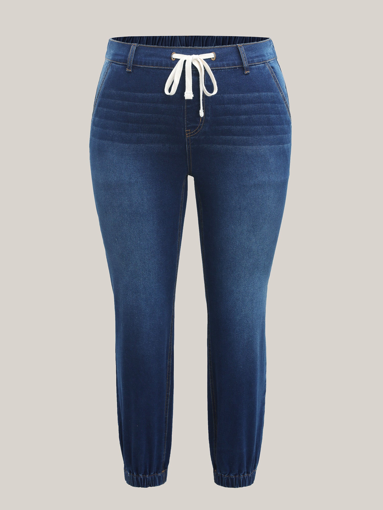 Stretchy Waist Pull-On Jogger Jeans