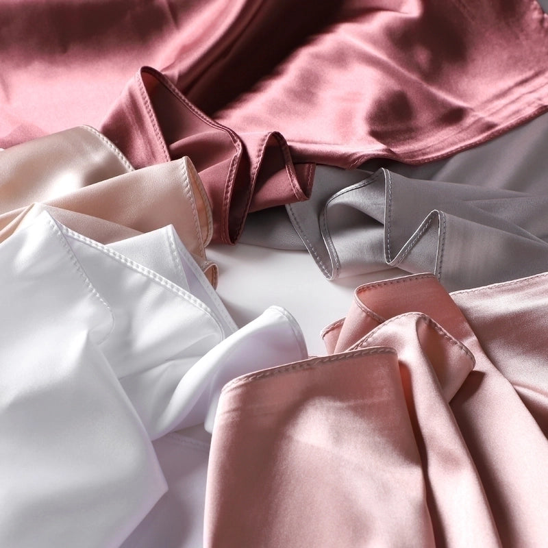 Women's Streetwear Solid Color Satin Winter Scarves