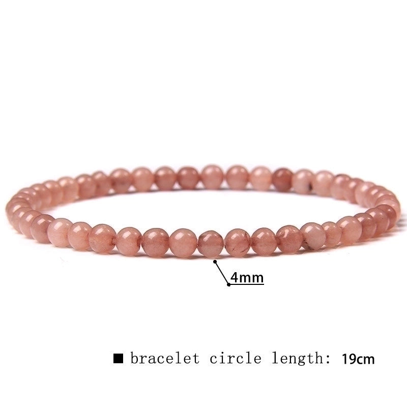 Minimalist Marble Natural Stone Beaded Bracelets