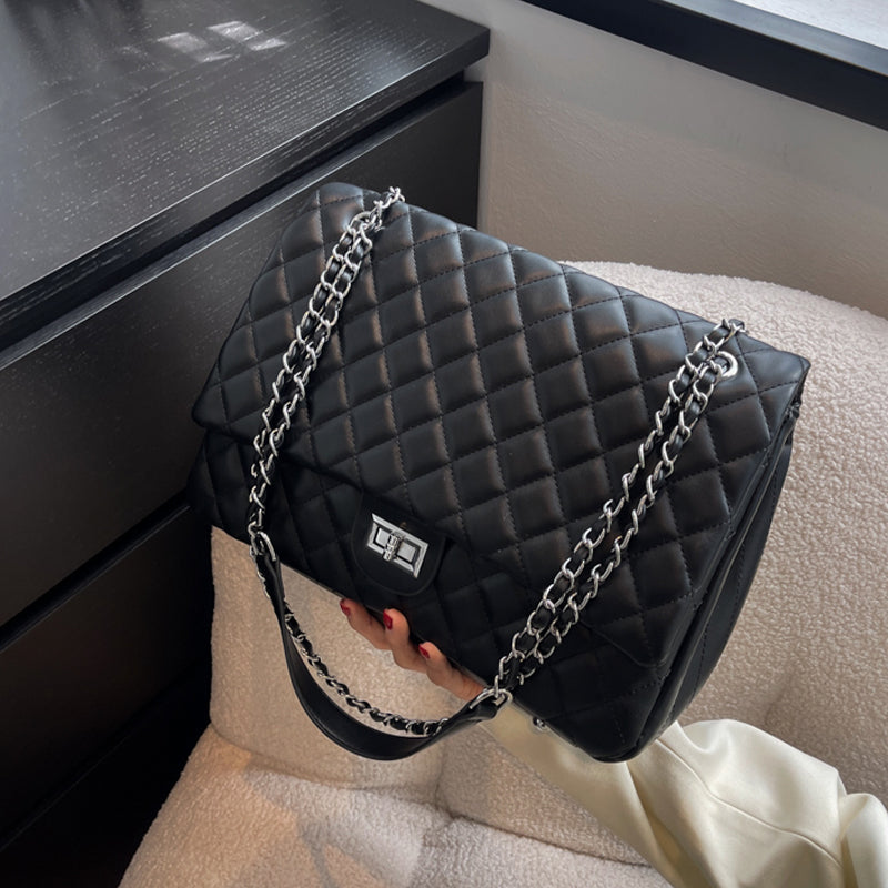 Chanel Style Rhombus Chain  Mommy Travel Tote Bag
