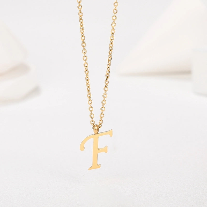 Minimalist Letter 201 Stainless Steel 18K Gold Plated Plating
