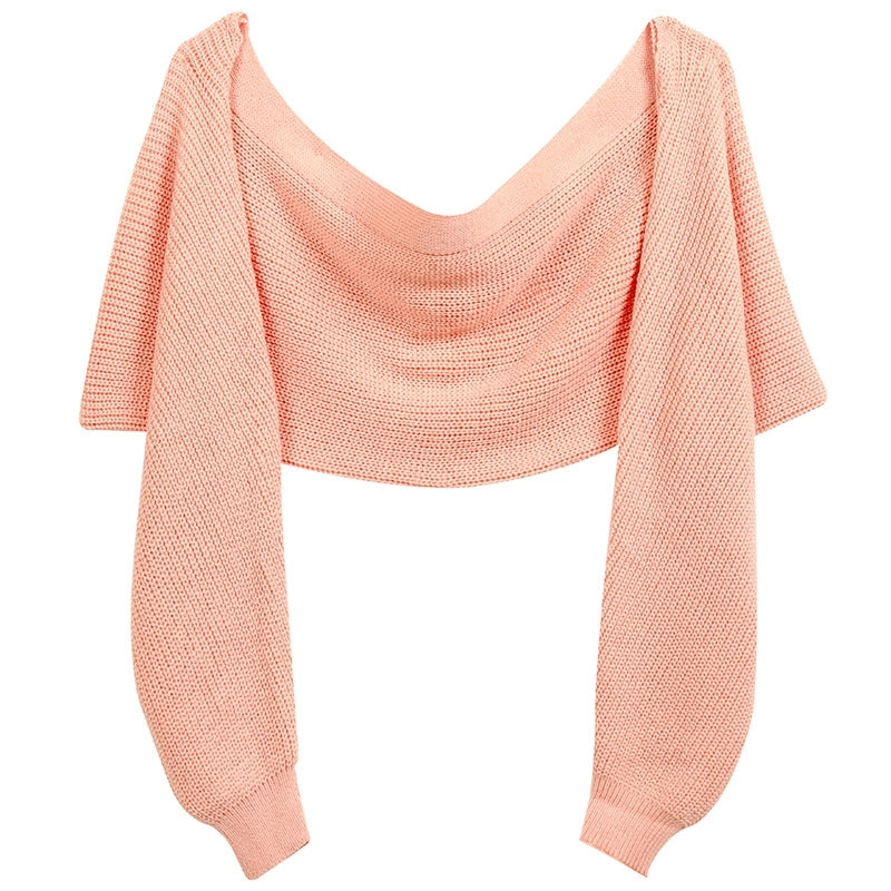 Unisex Casual Minimalist Solid Color Acrylic Shawl