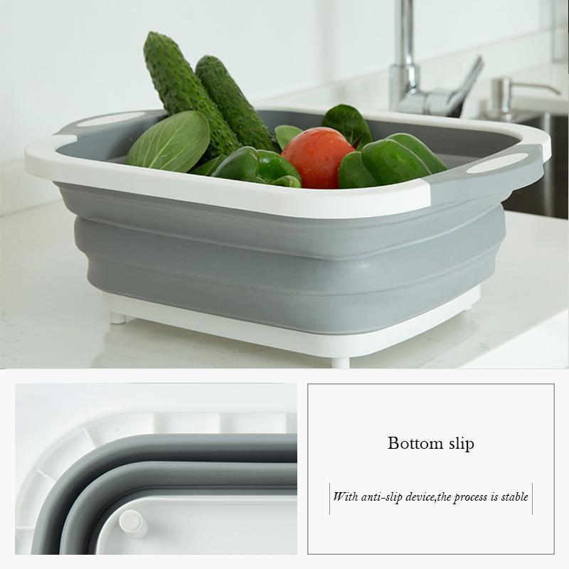 Portable Multi-function Collapsible Dish Tub