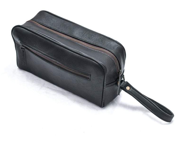 Single Section Toiletry- Black