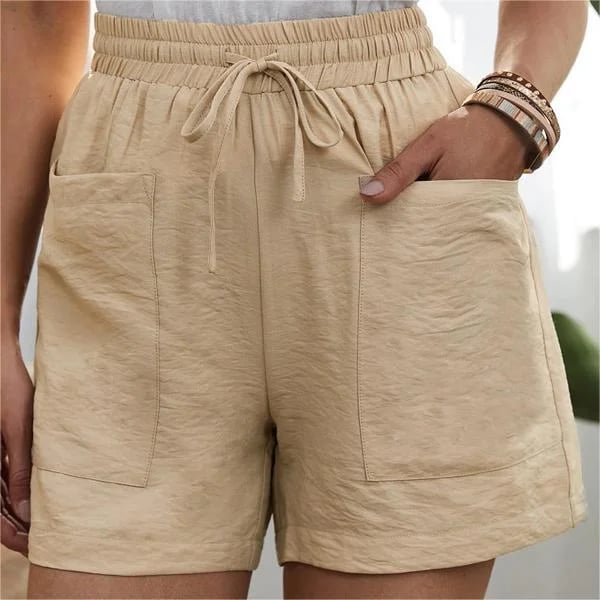 🔥Solid Two Pockets Loose Casual Short Pants