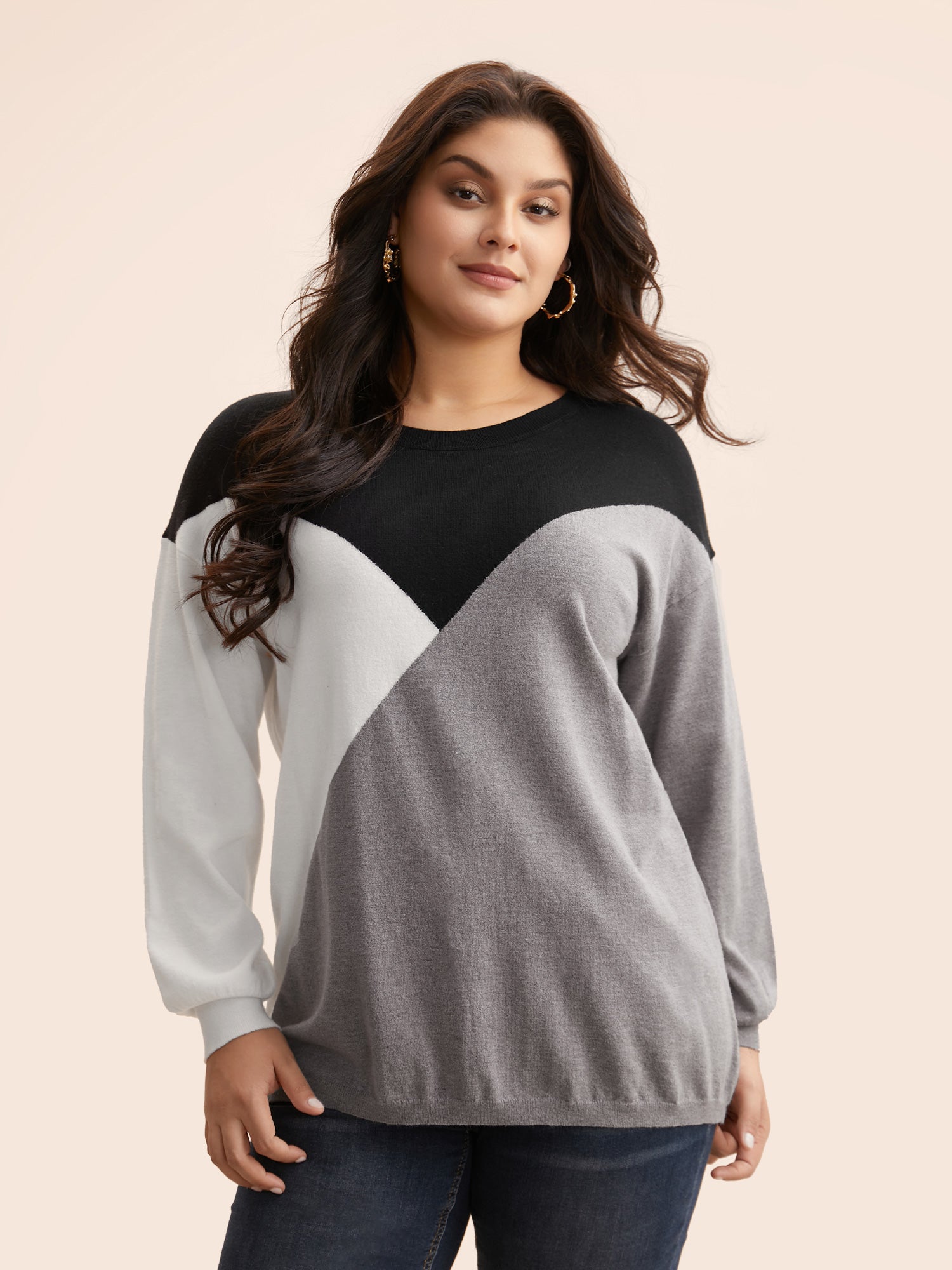 Supersoft Essentials Colorblock Contrast Pullover