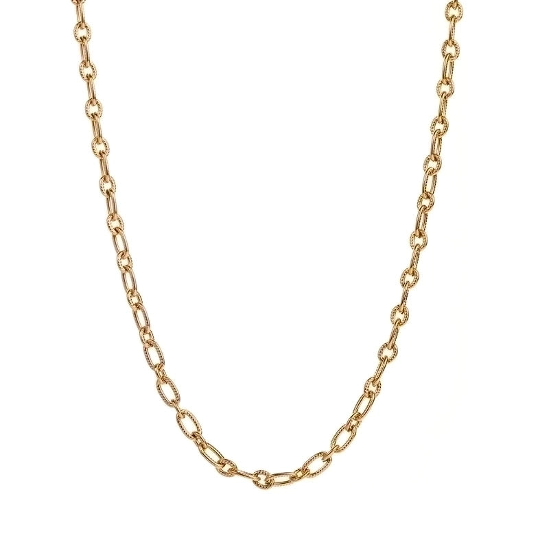 Casual Minimalist Solid Color 304 Stainless Steel 18K Gold Plated Stainless Steel Necklaces