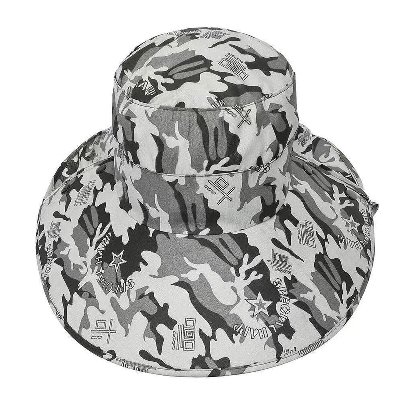 Women's Casual Camouflage Big Eaves Sun Hat
