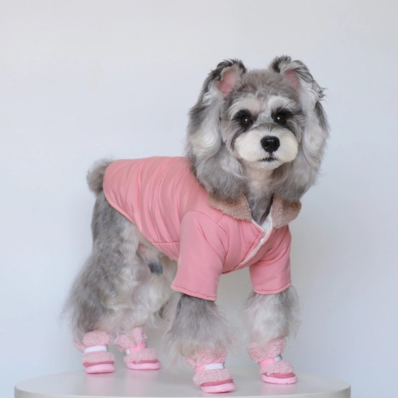 Cute Polyester Solid Color Pet Clothing
