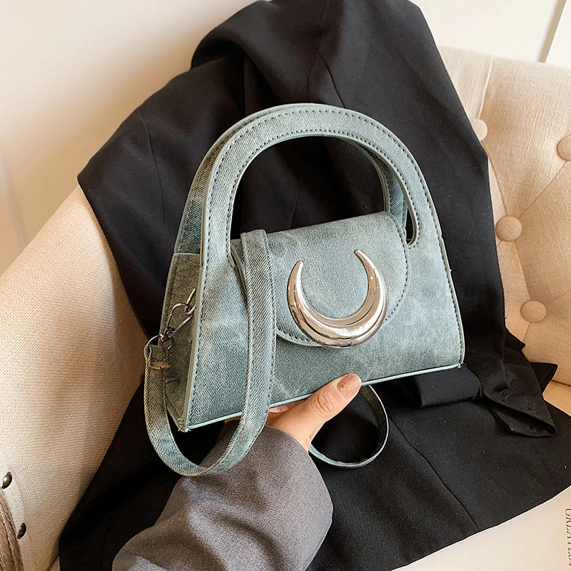 Women's Medium Pu Leather Solid Color Streetwear Flip Cover Crossbody Bag
