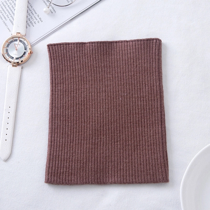 Cashmere Neck Sleeve Women's Knitted Elastic High Neck Cervical Warm Shading Neck High Neck Fake Collar Hair Band Headband Scarf