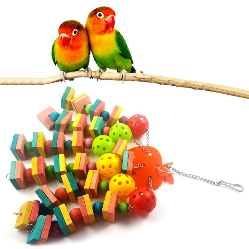 Wooden Blocks Parrot Chew Toy