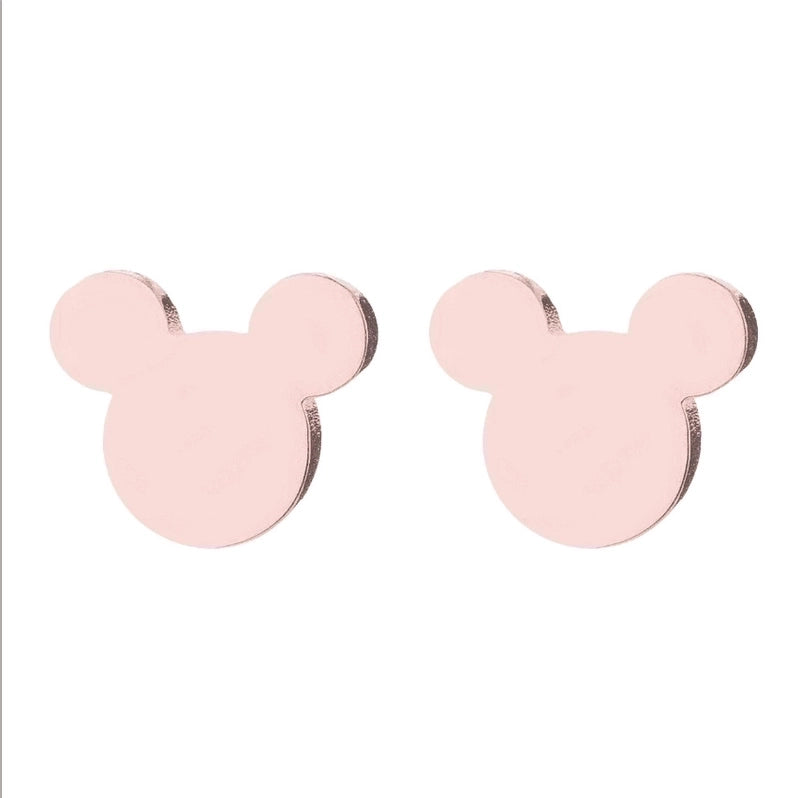 Minimalist  Geometric 304 Stainless Steel No Inlaid 18K Gold Plated Ear Studs