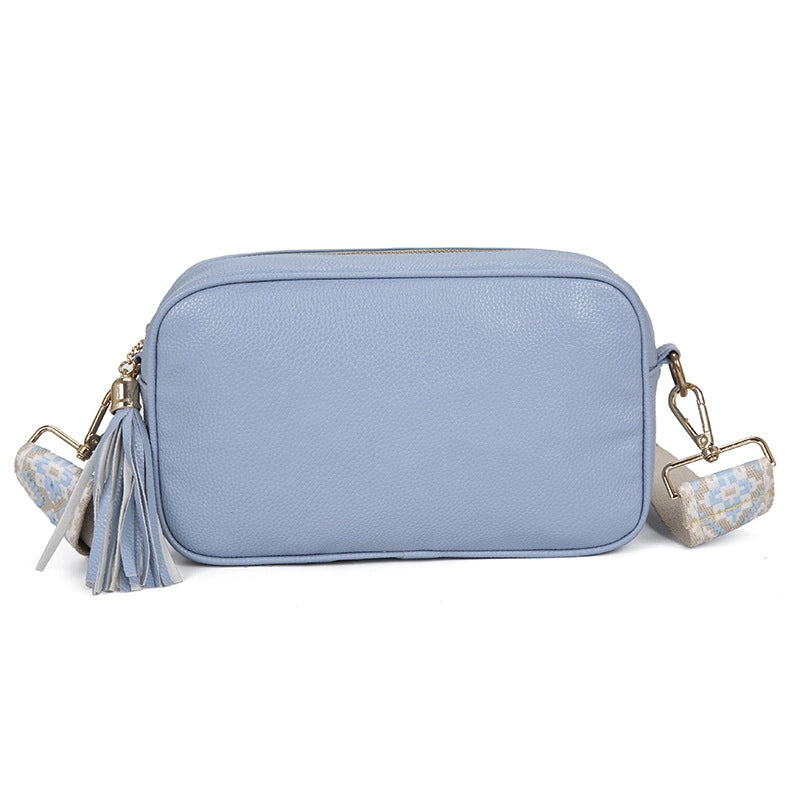 Women's Medium Pu Leather Solid Color Elegant Classic Style Square Zipper Shoulder Bag Crossbody Bag Square Bag