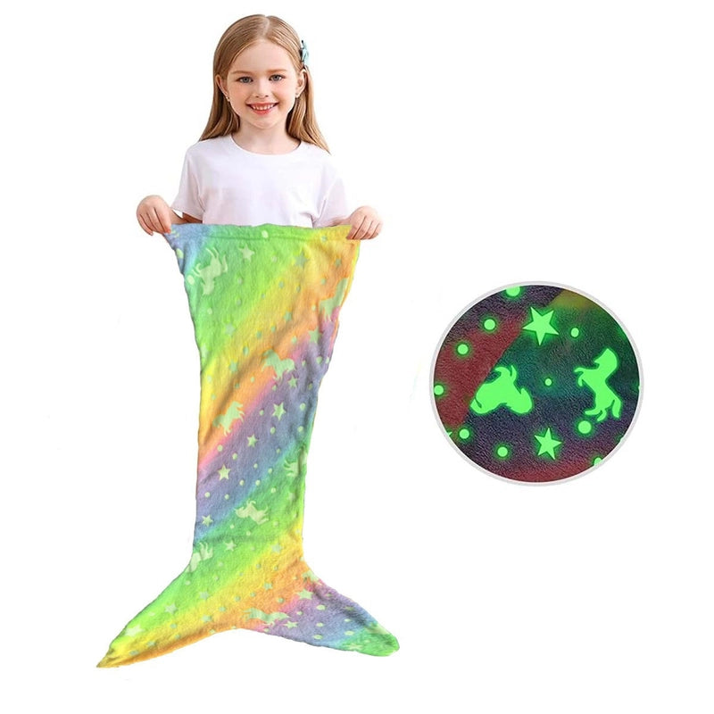 Casual Elegant Cute Fish Tail Fabric Blanket Bedding