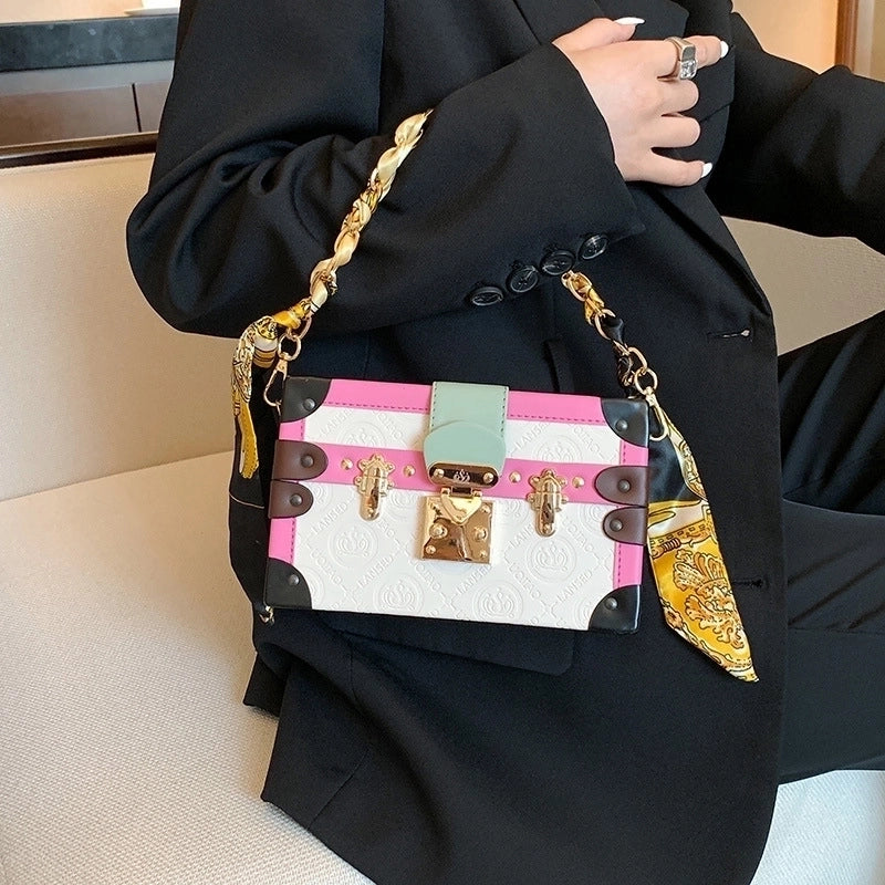 Women's All Seasons Pu Leather Streetwear Square Bag